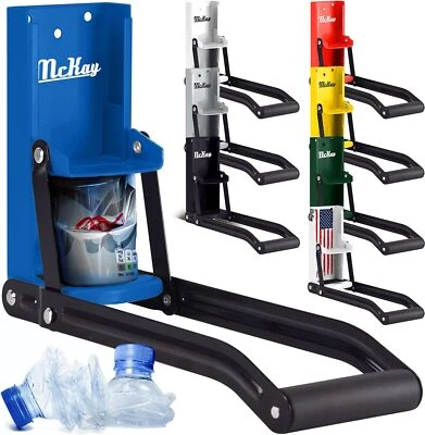 Trituradora de latas azul 16 OZ para reciclaje construcción de acero resistente Foto 1 de 4