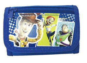 Disney Toy Story Jesse Woody Buzz Kids Tri-Fold Wallet Coin Holder Bag [Blue]