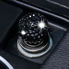 12V Bling Black Crystal Rhinestones Auto Car Cigarette Lighter Car Accessories
