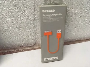 IPOD INCASE SYNC AND CHARGE CABLE ORANGE, NEW IN BOX - Picture 1 of 1