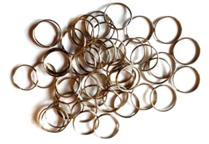 75 x 25mm 1" Top Quality One Inch Steel Wire Split Rings Key Ring Loop Jump - Picture 1 of 1