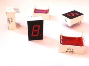 120 LED DISPLAY DIGITAL Numeric 7 Segment 0.50" 10 Pin 1-BIT RED ROHM New Box - Picture 1 of 4