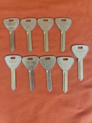 Set (9) Curtis H-62 Key Blank Ford Vintage Uncut Blank USA FREE SHIPPING - Image 1 of 3