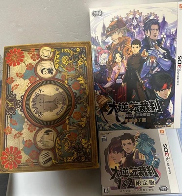 Capcom Great Ace Attorney 3DS Limited Edition Japan Special Box Set Rare - Image 1 of 4
