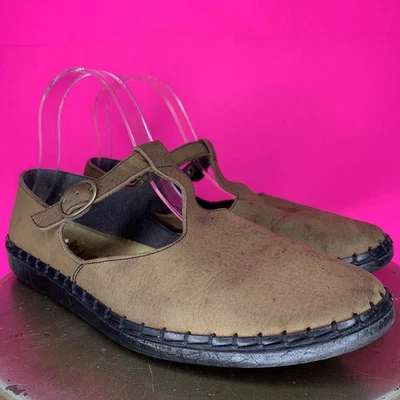 Zapato Rieker Riricon Antiestrés Cuero Marrón Correa en T Mary Jane Talla 9 Foto 1 de 4