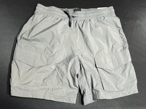 Athletic Works SZ M (32/34”) Men’s Soothing Gray Lightweight Woven Ripstop Short - Picture 1 of 5
