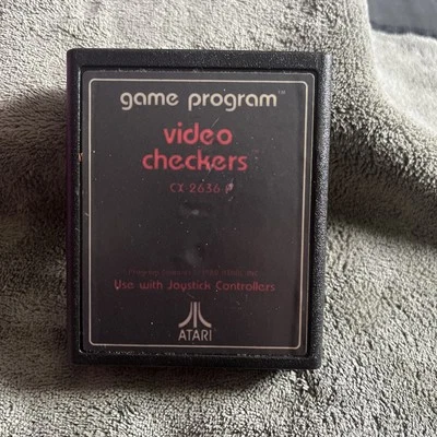 Video Checkers [Text Label] - Atari 2600 - Tested Working 👍 Vintage 80s Retro  - Image 1 of 4
