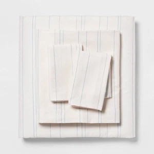 King Cotton Blend Sateen Sheet Set Striped - Room Essentials - Picture 1 of 4