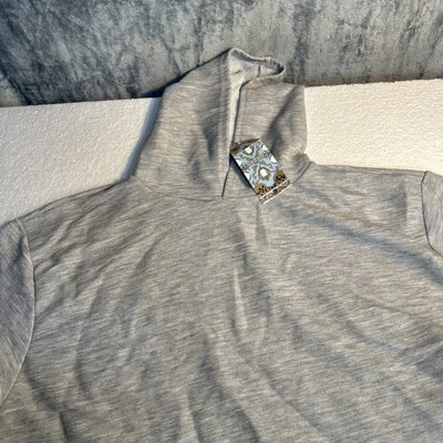 Moletom com capuz BooHoo tamanho 14 feminino cinza urze bolsa canguru bolso manga longa - Imagem 1 de 4