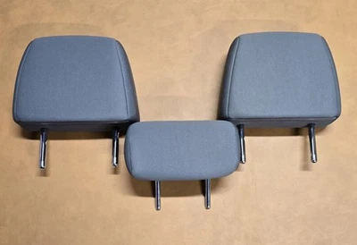 Juego de 3 reposacabezas traseros Toyota Tacoma 2016-2023 segunda fila tela gris OEM Foto 1 de 4