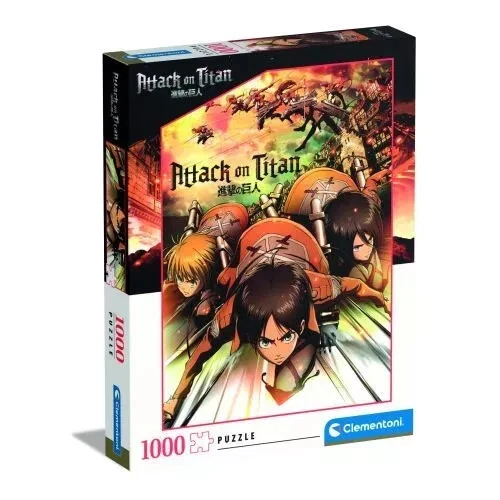 Puzzle Attack On Titan AOT Anime Manga Ufficiale Clementoni Eren 1000 pezzi - Immagine 1 di 1