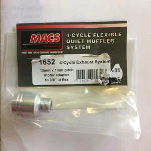 Macs Products 1652 4 Cycle Exhaust System 12mm x 1mm Pitch Motor Adapter - Picture 1 of 1