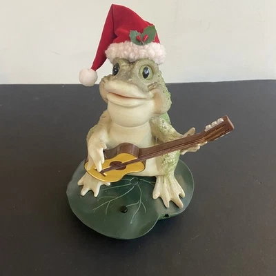 DanDee Animated Frog Santa Is Coming Musical Singing Dan-Dee Christmas VIDEO - Image 1 of 4