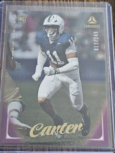 2025 Panini Luminance Purple Prizm Abdul Carter RC #012/249 New York Giants #153 - Bild 1 von 1