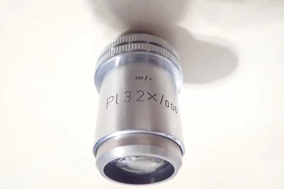 Leitz Wetzlar PL 3.2x/0.06 ∞/0 3x Infinity Microscope Objective RMS - Image 1 of 4