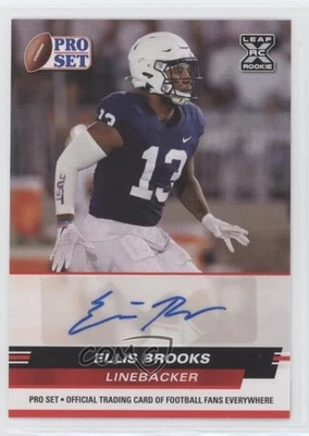 2022 Leaf Pro Set Draft Auto Red Ellis Brooks #PSA-EB1 Auto - Image 1 of 2