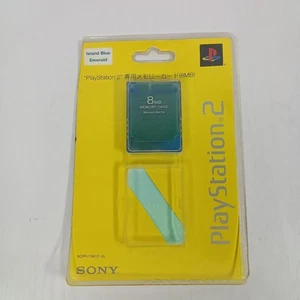 Sony PS2 8MB Island Blue Emerald Speicherkarte, gebraucht, Marke Sony - Bild 1 von 3