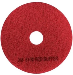 Red Buffer Floor Pads 5100, Low-Speed, 12", 5 pack - Picture 1 of 4