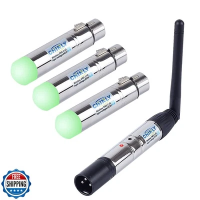 CHINLY 4pcs DMX512 DMX Dfi DJ 2.4G Wireless 3 Receiver with Light Dome and 1  - Image 1 of 4