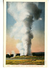 Scenic Giant Geyser-Yellowstone National Park-Vintage Haynes Postcard-#13063