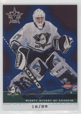2001-02 Pacific Vanguard Rookie Blue /89 Ilja Bryzgalov #101 Rookie RC