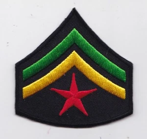 50 Pcs RASTA Army Star / (GY) Embroidered Patches 2.5" x 2.5" iron-on - Picture 1 of 1