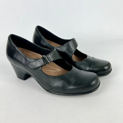 Женские узкие туфли-лодочки Clarks модель Mary Jane на блочном каблуке размер 8N - Изображение 1 из 4