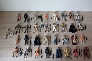 VINTAGE Star Wars POTF 1990s Lot of 33 Action Figure 3.75" Weapons Most Complete - Picture 1 of 19
