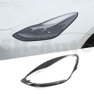 Left Side Headlight Lens Clear Cover + For Tesla Model Y 2020-2024 - Picture 1 of 7