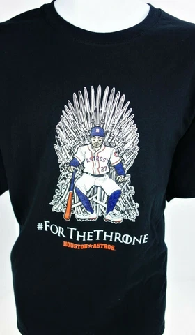 Houston Astros Jose Altuve Game of Thrones Baseball Black T Shirt #Take it Back Cover
