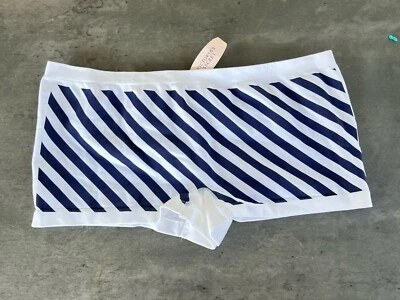 Panty de yoga Victoria’s Secret de colección niño corto azul marino a rayas grande BBV nuevo Foto 1 de 4