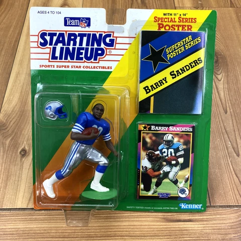DEADSTOCK Starting Lineup '92 Barry Sanders Detroit Lions NFL Action Figure Cover