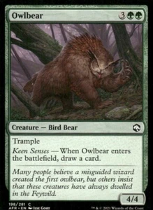 Owlbear 198/281 AFR MTG Magic the Gathering card - Picture 1 of 2