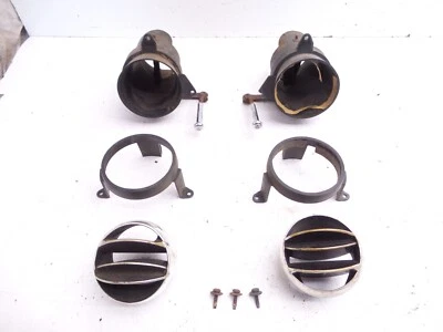 69-77 Chevrolet C3 Corvette Lower Dash Vents with Retainer Rings Pair Left Right - Image 1 of 4