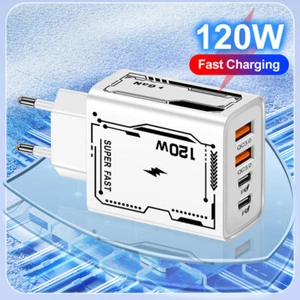 120W Fast Charger Type C USB PD Quick Charge Adapter For IPhone Samsung Xiaomi-* - Zdjęcie 1 z 15
