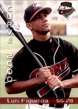 2000 Altoona Curve Grandstand #6 Luis Figueroa Puerto Rico PR - NM Baseball Card