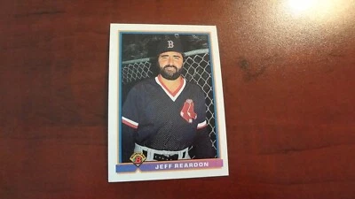 1991 BOWMAN # 107 JEFF REARDON   BASEBALL CARD - Image 1 of 2