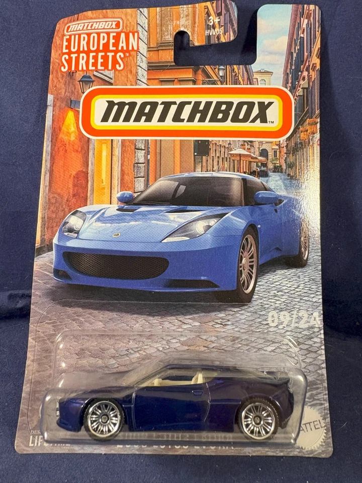 MATCHBOX 2024 EUROPEAN STREETS 9/24 - 2008 LOTUS EVORA BLUE