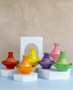 Aker Fassi Lip Colour - Lip and Cheek Stain Moroccan Clay Pot Aker Fassi Lip - Picture 1 of 11
