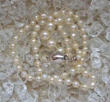 Collier Hals Kette mit Perlen Pearl aus 925 er Silber Länge 41 cm