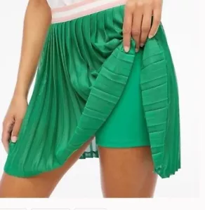 J.Crew Women's Green Mesh Pleated Active Skort Skirt 3X - Picture 1 of 8