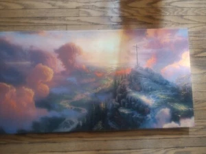 Thomas Kinkade Accent Print 31×1.5×16 The Cross Exclusively For ShopNBC - Picture 1 of 10