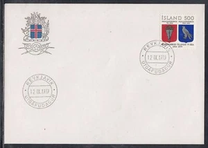 Iceland Scott 520 FDC - Home Rule, 75th Anniv. - Picture 1 of 1