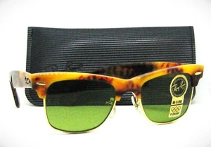 Ray-Ban USA Vintage 80s NOS B&L Wayfarer Max W1271 Honey Tortoise New Sunglasses - Picture 1 of 14