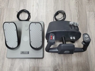 CH Products Flight Sim Yoke and Pro Pedals, USB PC SIM DRIVERLESS TESTED WORKING - Image 1 of 4