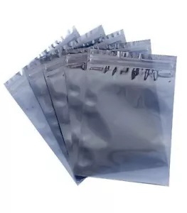100er Pack Antistatik-Beutel 60x90mm mit Zip-Verschluss Antistatic ESD Bags - Bild 1 von 2