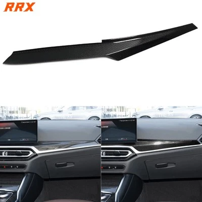 Dry Carbon Fiber Console Dashboard Cover For BMW 3 4 Series M3 M4 G20 G80 G82 - Изображение 1 из 4