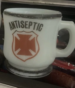 Antique VTG Original Antiseptic Barber Shop Shaving Mug Apothecary Clambroth - Picture 1 of 1