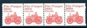Transporte EE. UU. 1985 20¢ SC #1908 tira de bobina de 4 placas #3 MNH L581 - Imagen 1 de 6
