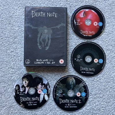 Death Note 1 & Death Note 2 (DVD-2009, 4-Disc Box Set) Double Bill ⭐️ - Image 1 of 3